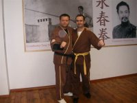 Our friends from Chi Sim Weng Chun Kuen; Grandmaster Andreas Hoffmann and his Spanish student Alfonso Franch.